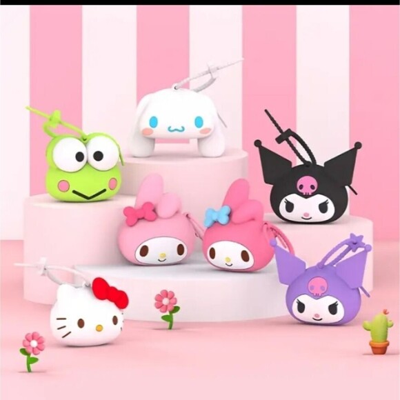 MY Melody silicone purse change keychain bag - Picture 3 of 4